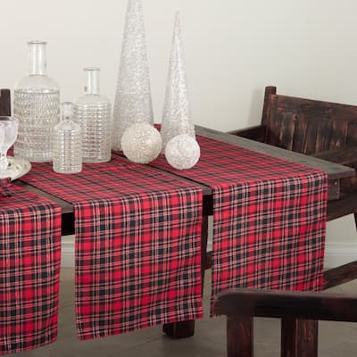 Plaid Design Table Linens