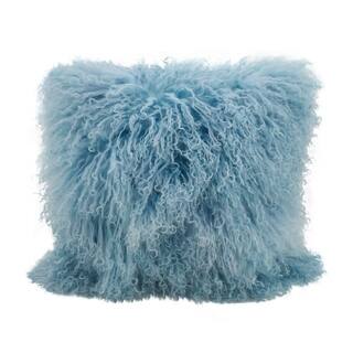 Blue Decorative Accessories Find Great Home Decor Deals Ping Wool Mongolian Lamb Fur Decorative Throw Pillow