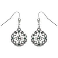 Pewter Celtic Heart Knot Dangle Earrings Free Shipping On Orders Pewter Celtic Circle Of Life And Good Fortune Dangle Earrings