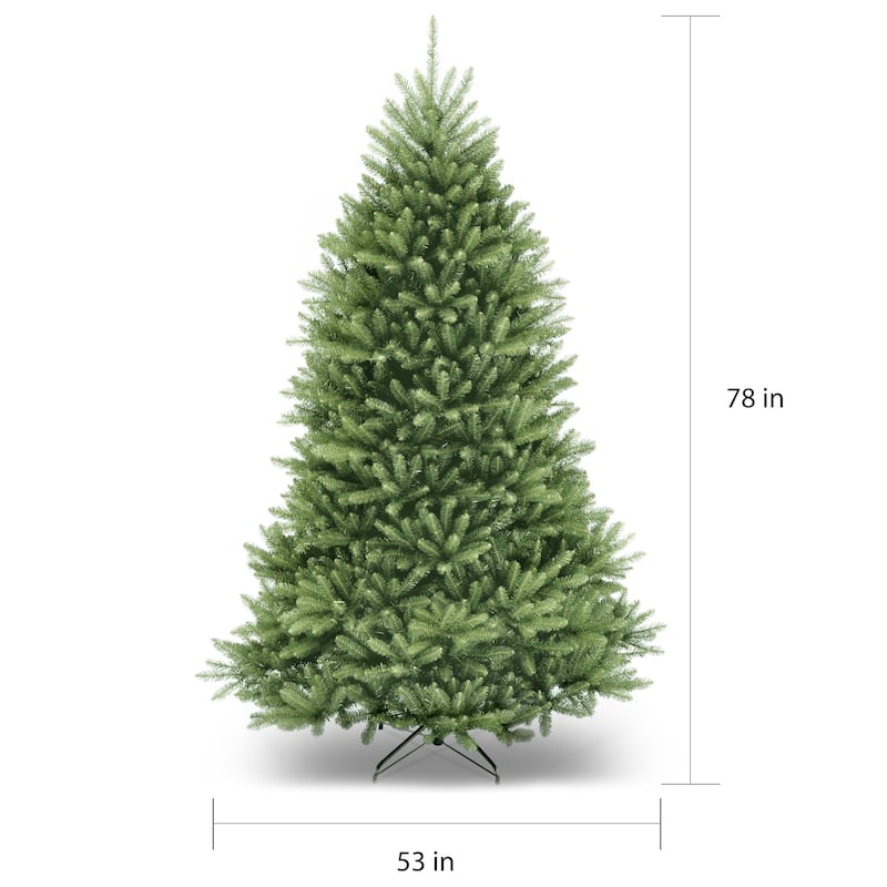 6.5-foot Fir Pre-lit or Unlit Artificial Hinged Christmas Tree
