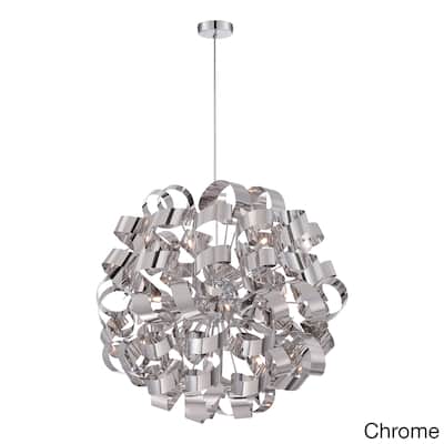 Strick & Bolton Maillol 12-light Curled Steel Pendant