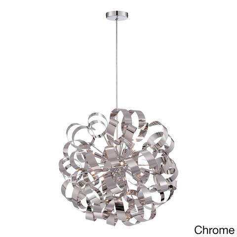 Quoizel Ribbons Curled Steel 12-light Pendant
