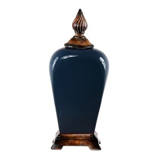 Large Midnight Blue Ceramic Vase