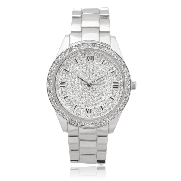 Geneva Platinum Womens Rhinestone Link Watch   16601211  