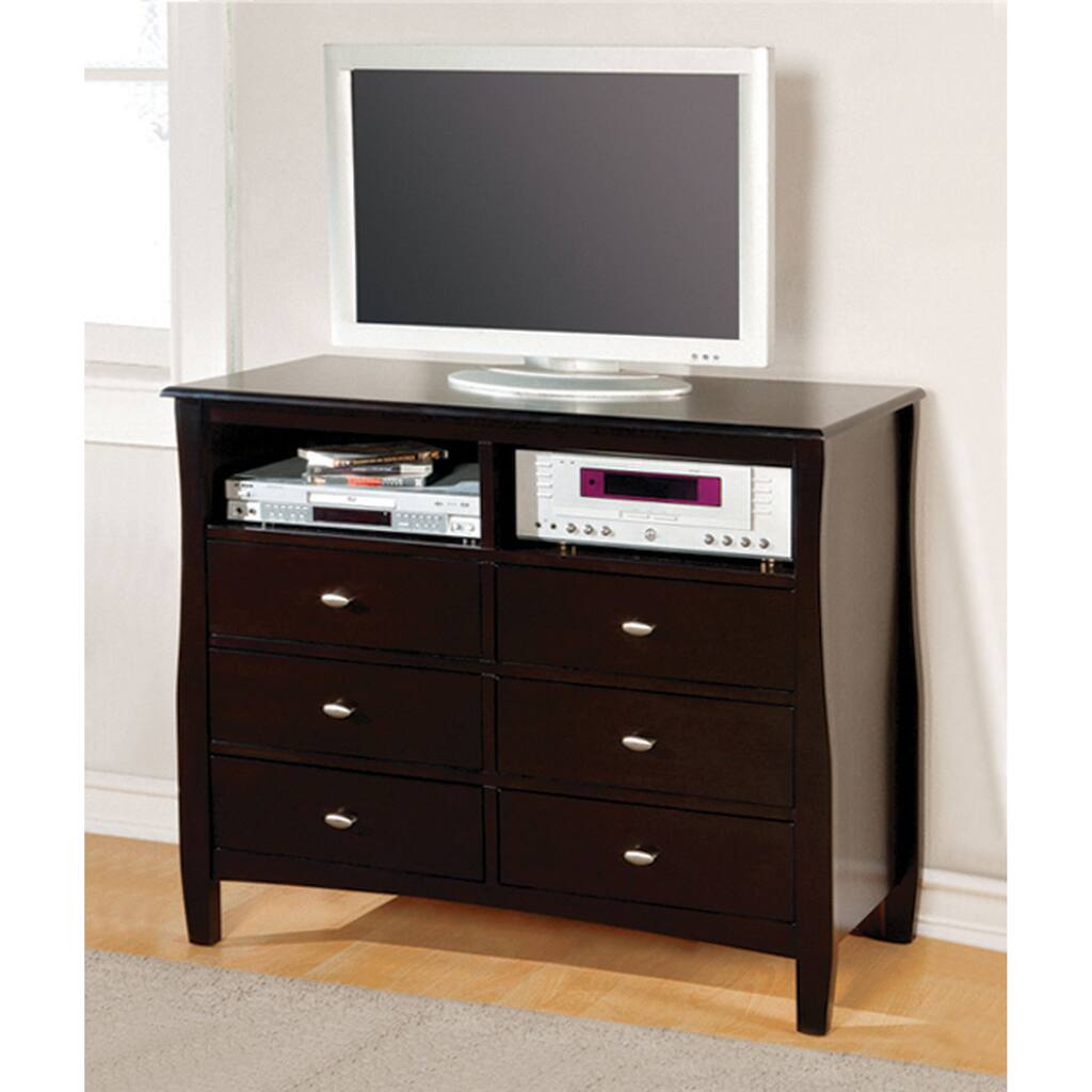 Furniture of America Beau Espresso Media Chest
