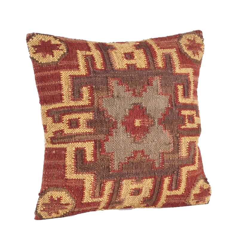 Kilim Design Down Filled Throw Pillow