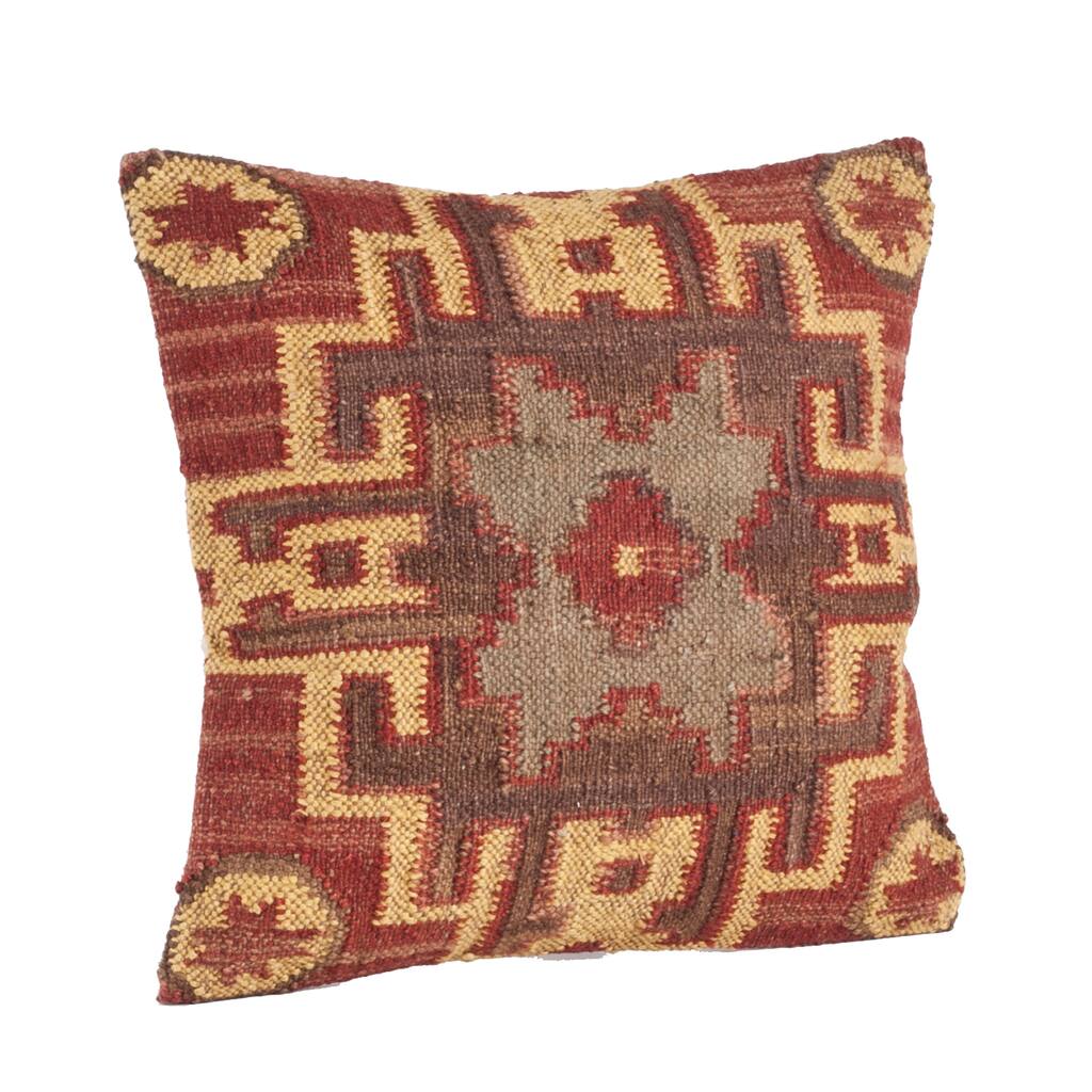 Kilim Design Down Filled Throw Pillow