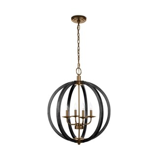 The Gray Barn Vineyard 4-light Orb Chandelier (Dark Gold) - Chandeliers For Bedrooms by Overstock.com