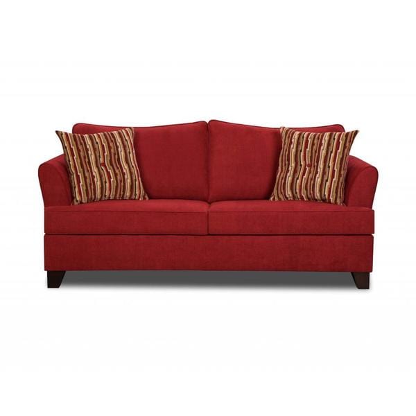 Made to Order Simmons Upholstery Diver Red Loveseat