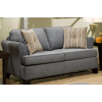 Made to Order Simmons Upholstery Diver Blue Full Hide-A-Bed Sofa