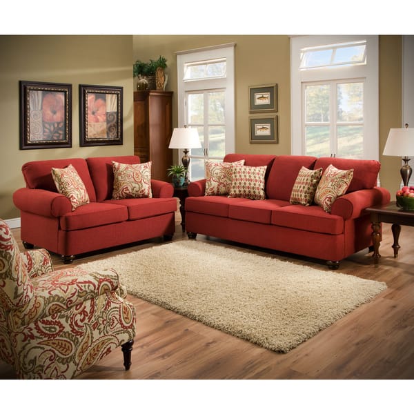 Made to Order Simmons Upholstery Sentiment Red Queen Hide-A-Bed - Overstock - 9415653 Made To Order Simmons Upholstery Sentiment Red Queen Hide-A-Bed - Overstock - 9415653