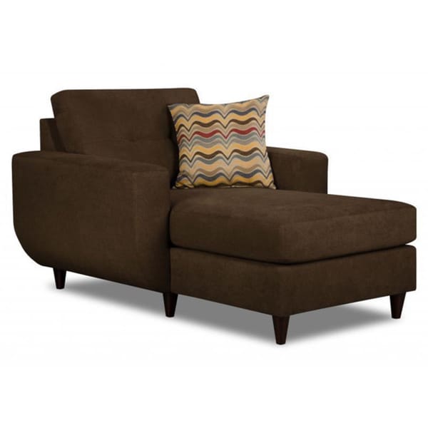 Made to Order Simmons Upholstery Killington Chocolate Chaise