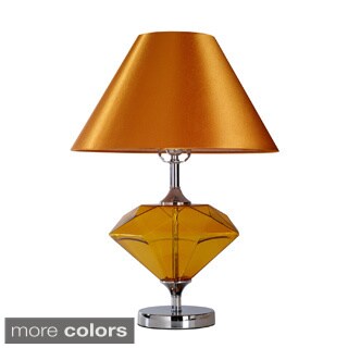 glass gem table lamp