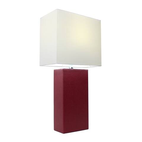 Porch & Den Mt. Carmel Leather 1-light Table Lamp