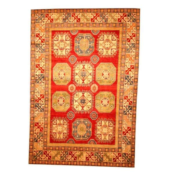 slide 2 of 3, Handmade One-of-a-Kind Kazak Wool Rug (Afghanistan) - 7'1 x 10'5