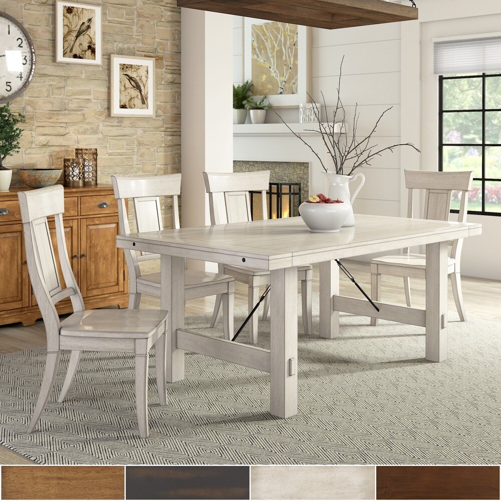 rustic white dining table