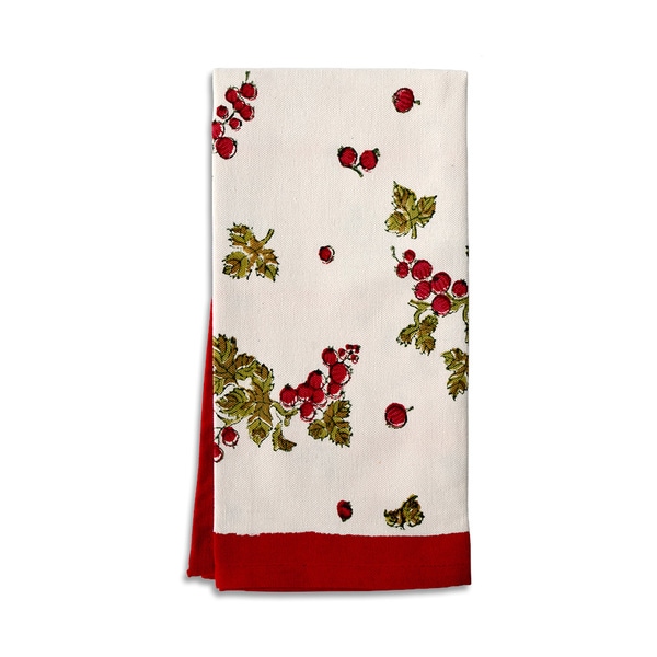 red cotton tea towels