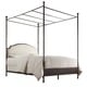 preview thumbnail 1 of 8, Andover Cream Linen Canopy Poster Bed by iNSPIRE Q Classic Queen