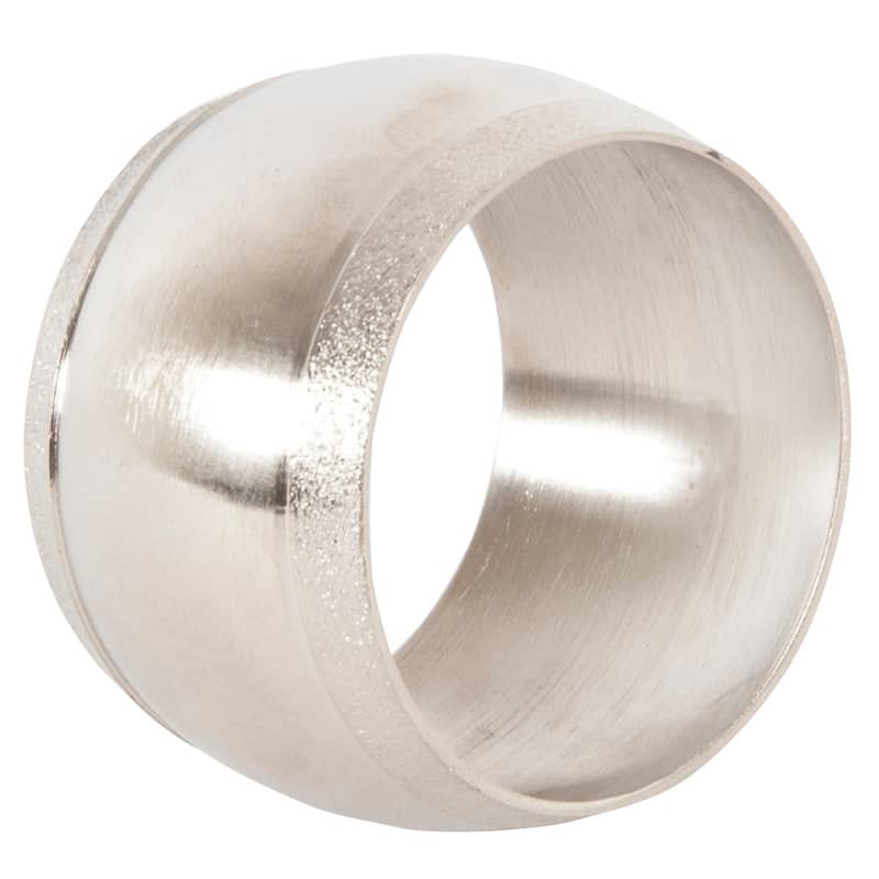 Rounded Silver Napkin Rings (Set of 4) - On Sale - Bed Bath & Beyond ...