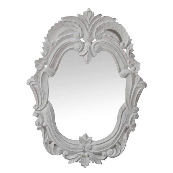 Shop Handmade Antique White Decorative Wall Mirror India Free