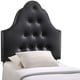 preview thumbnail 1 of 7, Sovereign Twin Vinyl Headboard Black