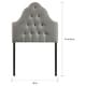 preview thumbnail 10 of 12, Sovereign Tufted Fabric Twin Headboard
