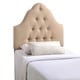 preview thumbnail 3 of 12, Sovereign Tufted Fabric Twin Headboard