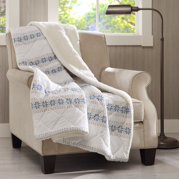 Shop Woolrich Bromley Faux Mink Down Alternative Filled Oversize Throw