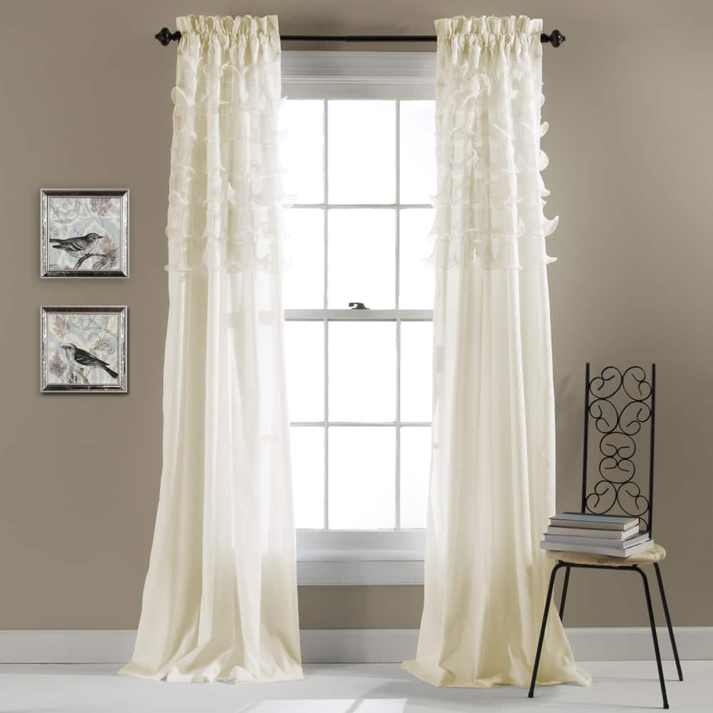 Lush Decor Avery Curtain Panel Pair