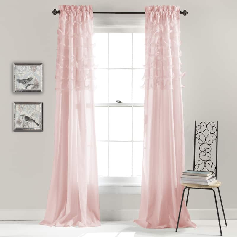 Lush Decor Avery Curtain Panel Pair