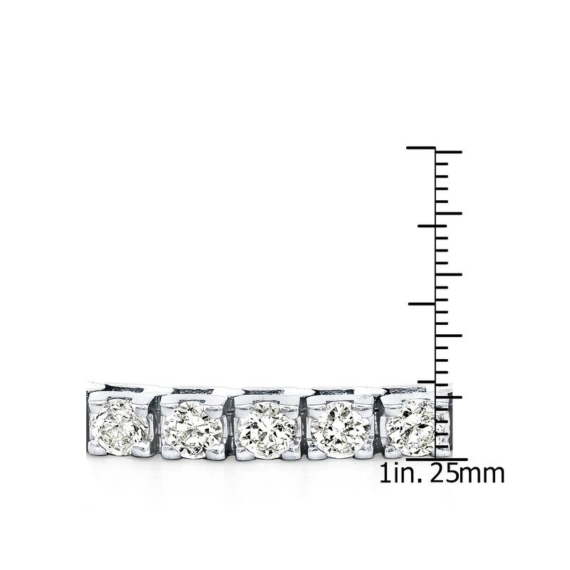 Auriya 14k White or Yellow Gold 15ct TDW Clarity-Enhanced Diamond Tennis Bracelet (H-I, I2-I3)