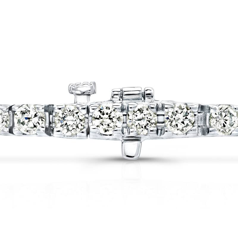 Auriya 14k White or Yellow Gold 15ct TDW Clarity-Enhanced Diamond Tennis Bracelet (H-I, I2-I3)