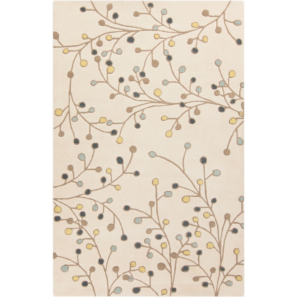 Sakura Handmade Transitional Floral Wool Area Rug
