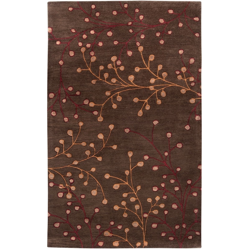 Sakura Handmade Transitional Floral Wool Area Rug