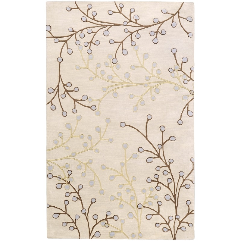 Sakura Handmade Transitional Floral Wool Area Rug