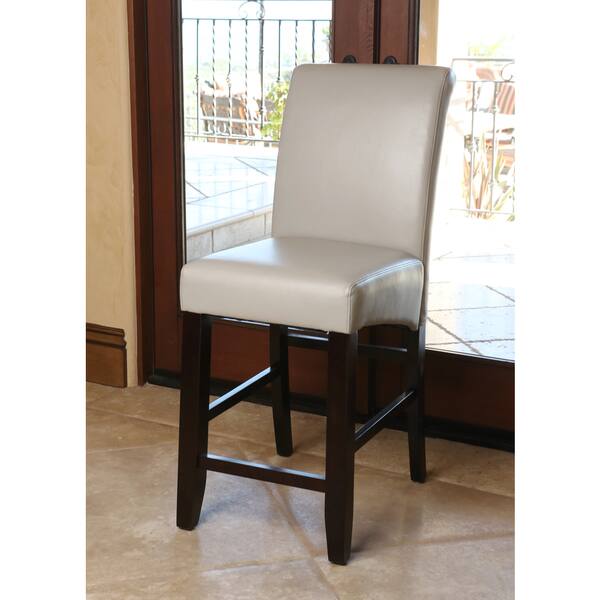 Abbyson Living Venice Grey Leather Counterstool Bed Bath & Beyond