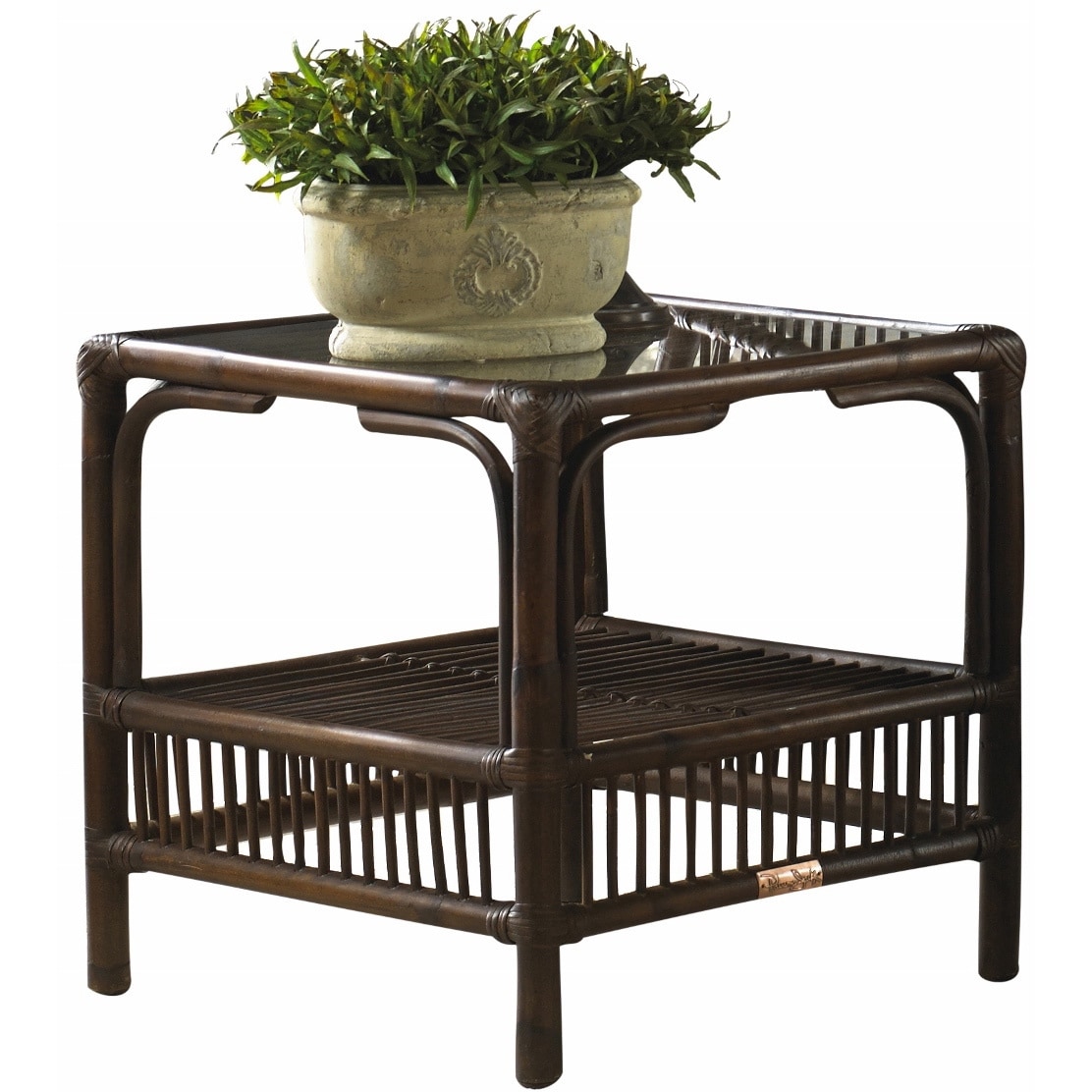 Panana Jack Bora Bora Glass-top End Table
