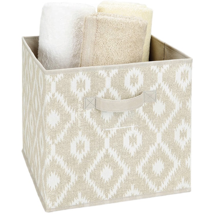 The Macbeth Collection Storage Cube in India Faux Jute