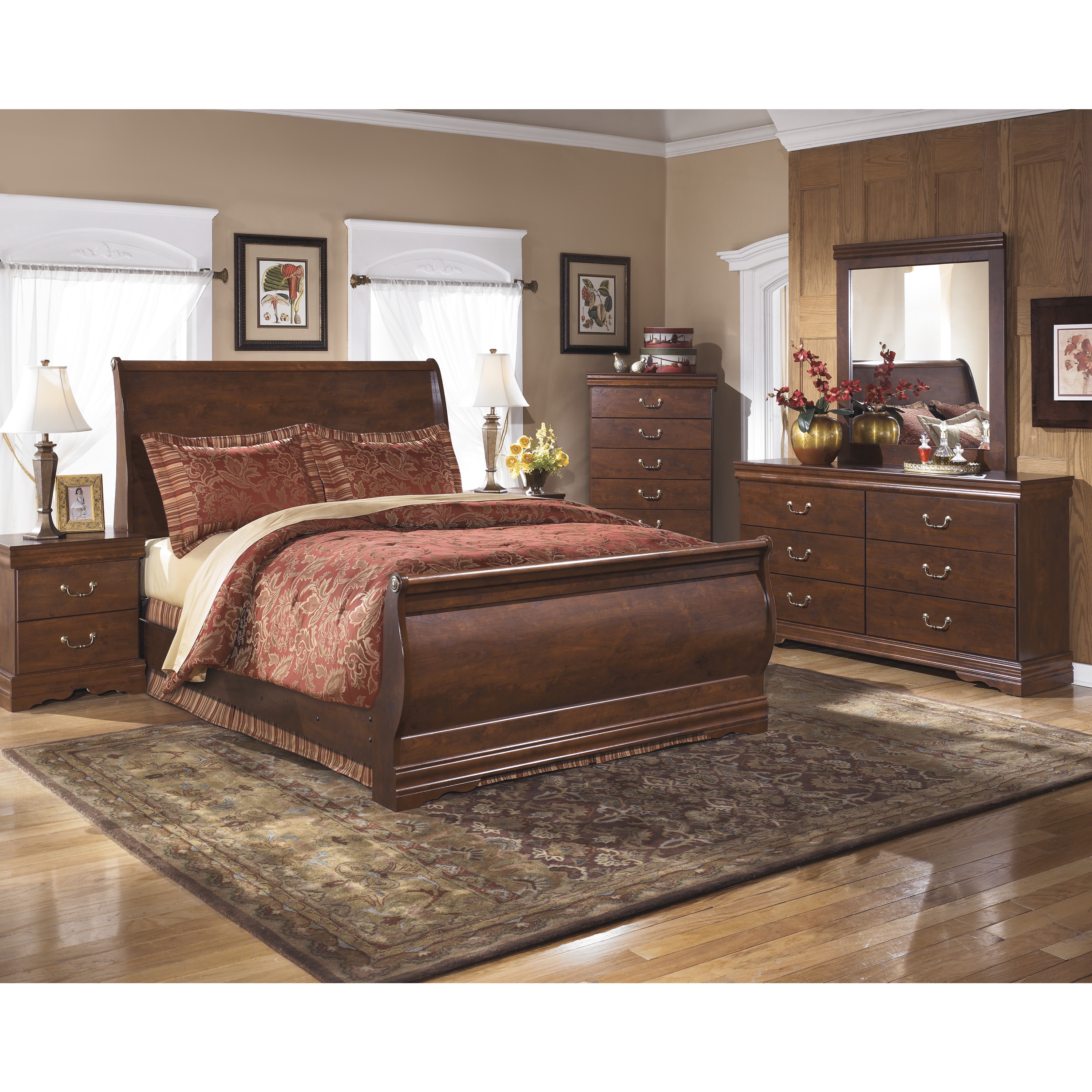 Signature Design By Ashley Wilmington Sleigh Bed Overstock 9421563