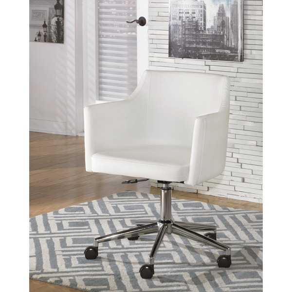 overstock desk chair white