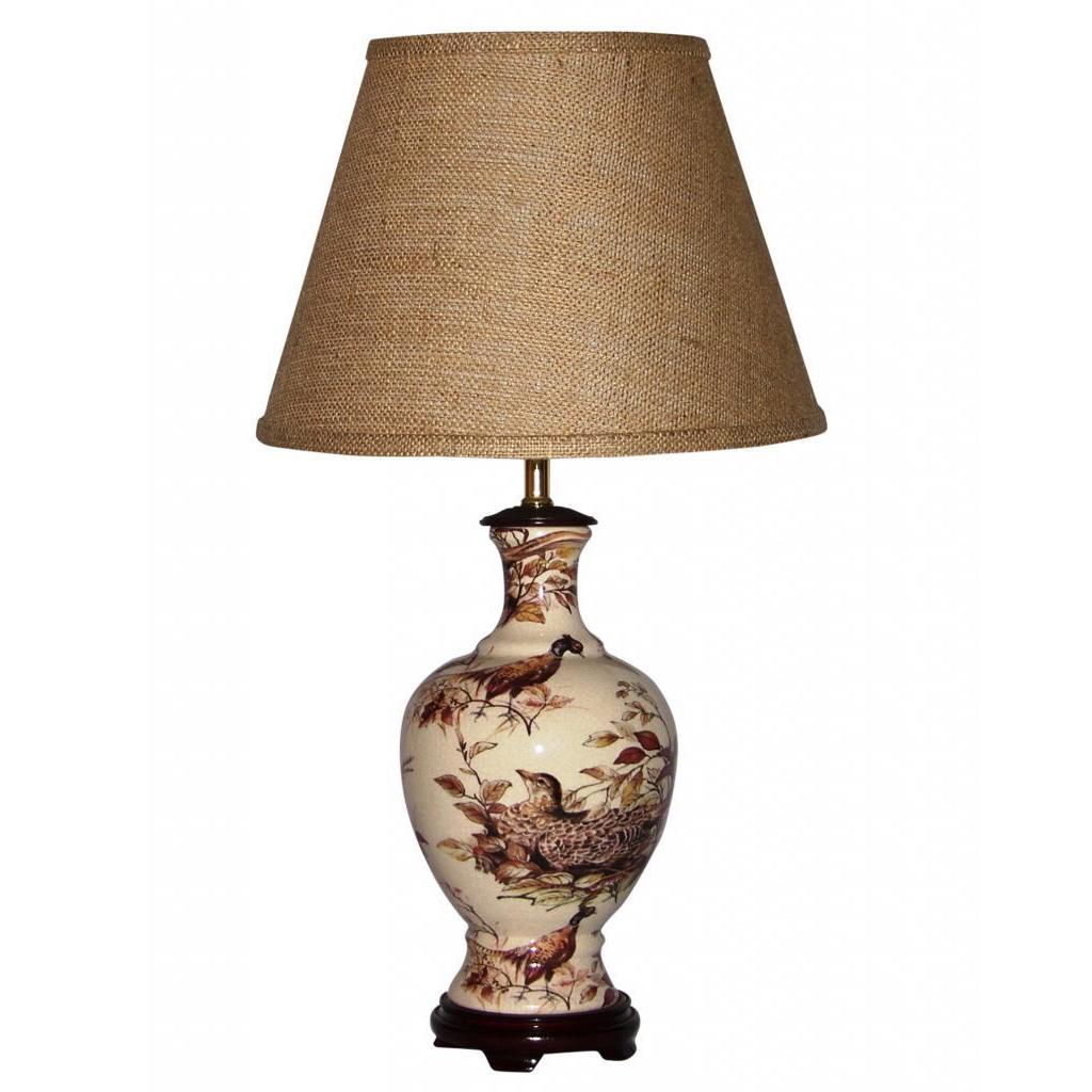 pheasant table lamp