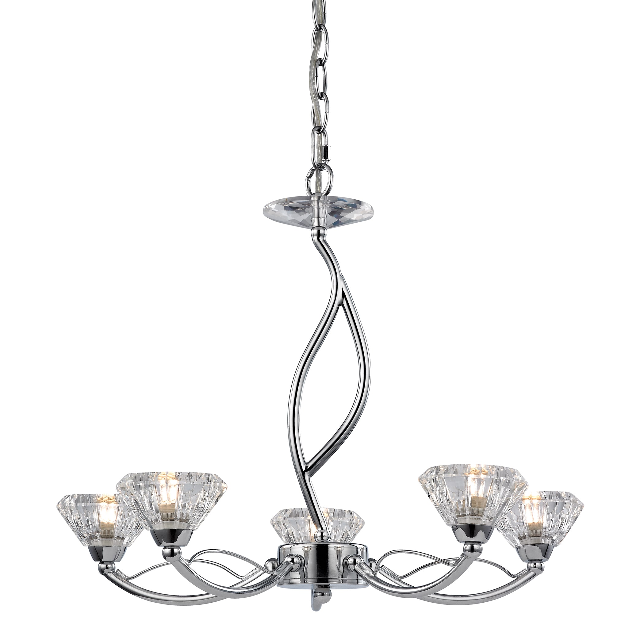 Elk Lighting Hawthorne 5-light Polished Bronze Chandelier (Hawthorne Polished Bronze Chandelier) - Chandeliers For Bedrooms by Overstock.com