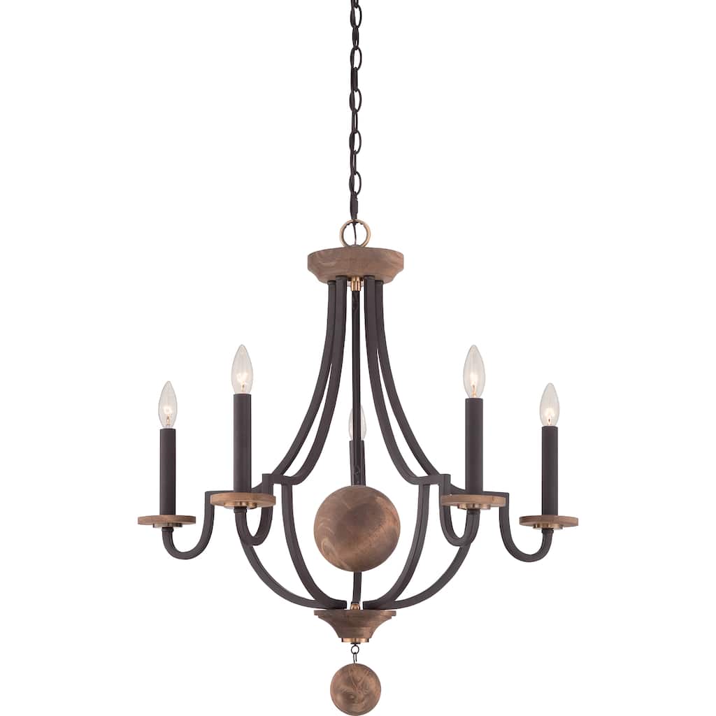 Quoizel Wyndmoor 5-light Western Bronze Chandelier