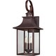 preview thumbnail 1 of 3, Maikoor 3-light Copper Bronze Large Wall Lantern by Havenside Home