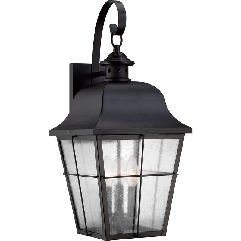 Copper Grove Ellenwood Large Black Wall Lantern