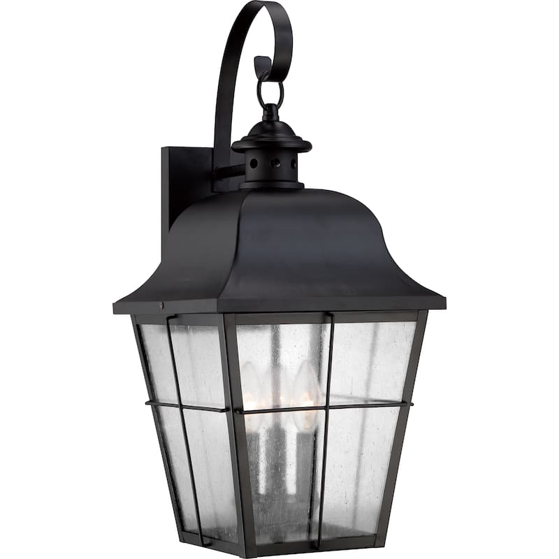 Copper Grove Ellenwood Large Black Wall Lantern