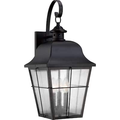 Copper Grove Ellenwood Large Black Wall Lantern