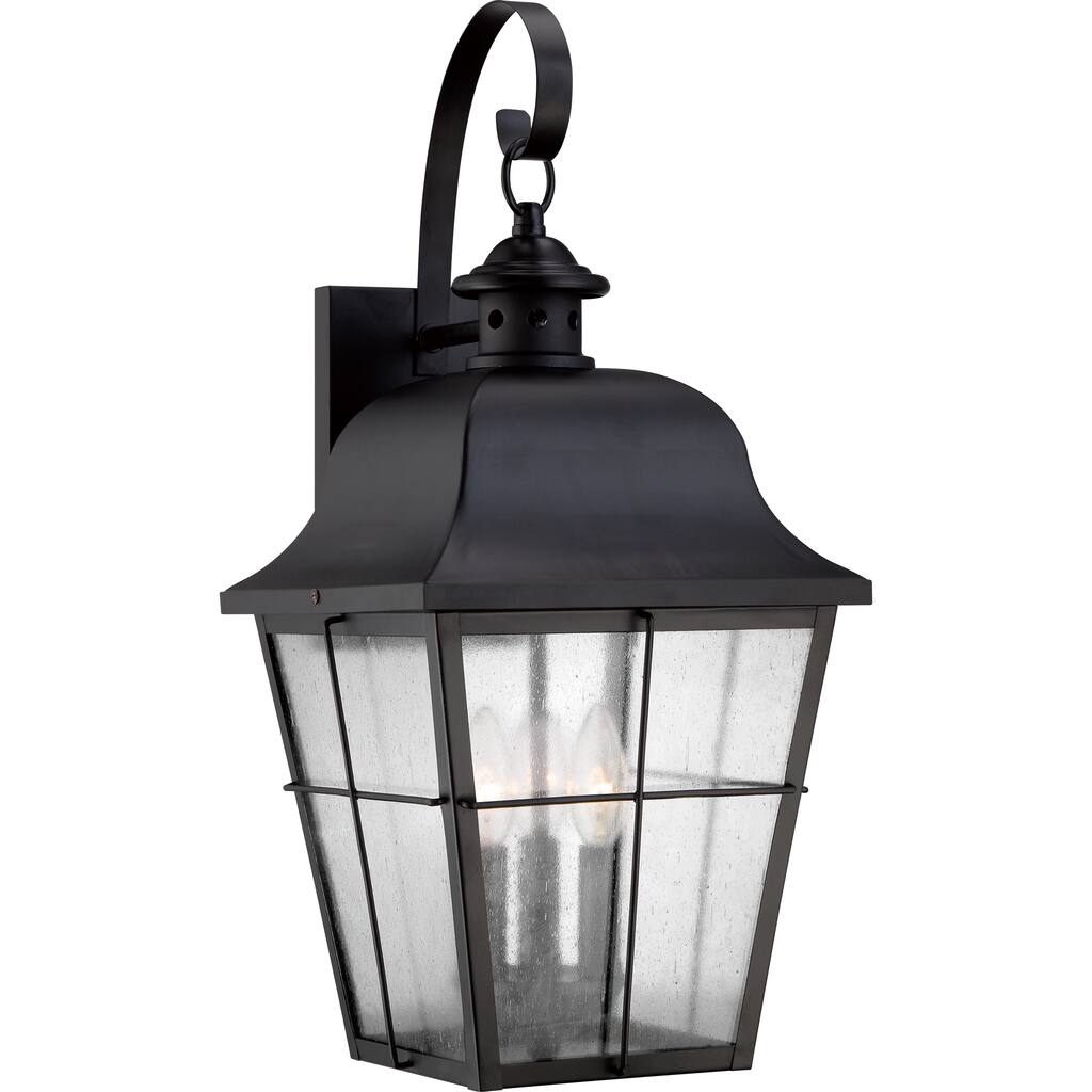 Copper Grove Ellenwood Large Black Wall Lantern