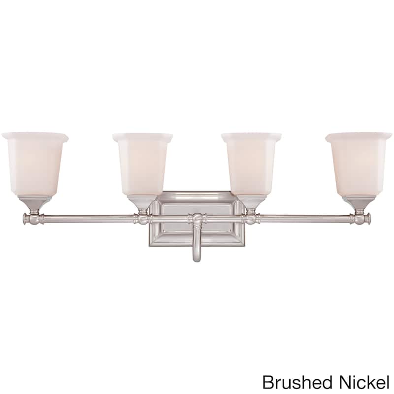 Quoize 'Nicholas' 4-light Brushed Bath Vanity