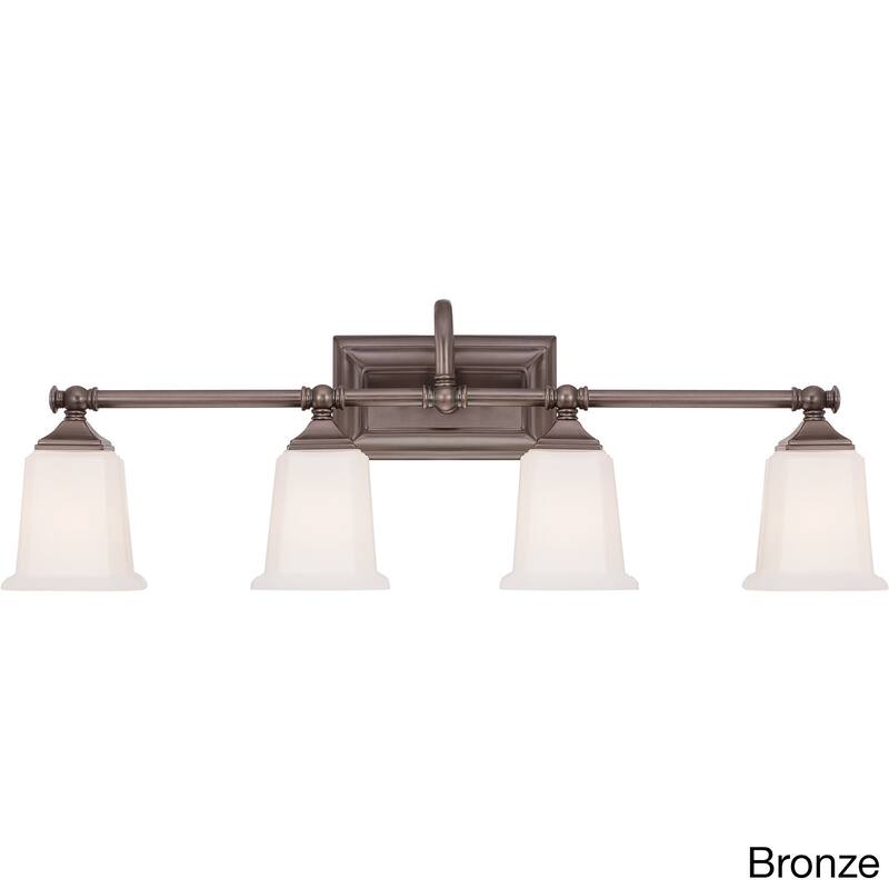 Quoize 'Nicholas' 4-light Brushed Bath Vanity